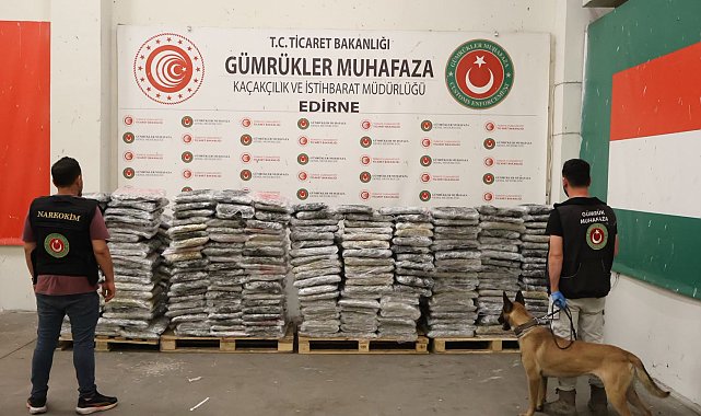 Kapıkule'de 1 ton 153 kilo uyuşturucu ele geçirildi