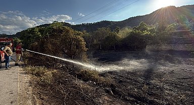 Karabük'te otluk alanda çıkan yangın söndürüldü