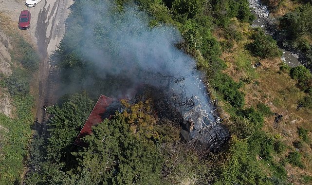 Kır restoranı, yangında kullanılamaz hale geldi
