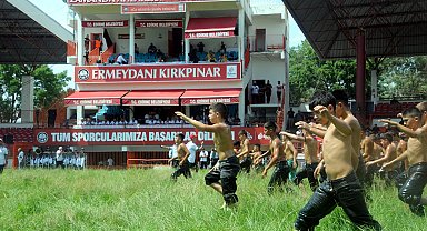 Kırkpınar güreşleri, minik boy pehlivanların müsabakaları ile başladı