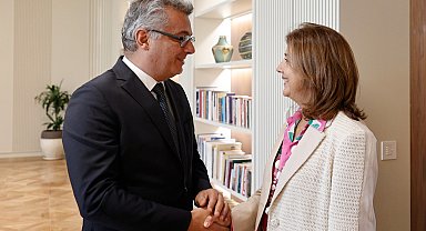 KKTC Cumhurbaşkanı Erhürman, BM Kıbrıs Temsilcisi Cuellar ile bir araya geldi