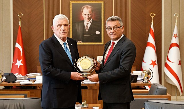 KKTC Cumhurbaşkanı Erhürman, İYİ Parti Genel Başkanı Dervişoğlu ve beraberindeki heyeti kabul etti