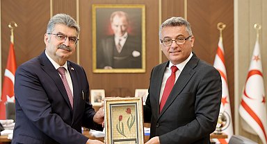 KKTC Cumhurbaşkanı Erhürman, Türkiye-KKTC Parlamentolar Arası Dostluk Grubu Başkanı ve beraberindeki heyeti kabul etti
