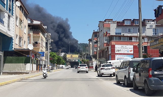 Kocaeli'de fabrika yangını