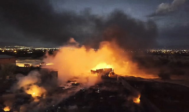 Malatya'da hurdacılar sitesinde çıkan yangın söndürüldü