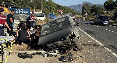 Minibüs şarampole devrildi: 6 yaralı