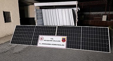 Nevşehir'de güneş paneli hırsızlığına 3 tutuklama
