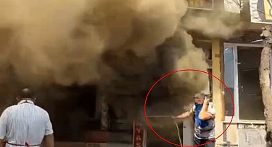 Nusaybin'de yangın çıkan mağaza kullanılamaz hale geldi