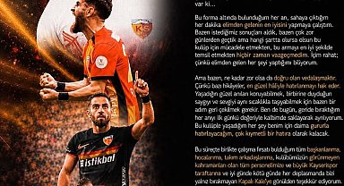 Ramazan Civelek, Kayserispor'a veda etti