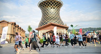 Rize'de Kaçkar by UTMB öncesi 5 kilometrelik topluluk koşusu