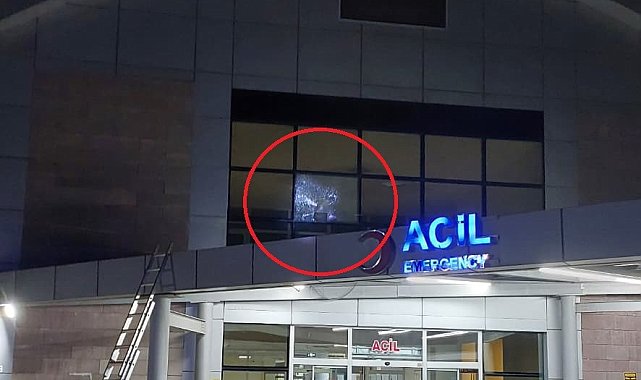 Samsun Ruh Sağlığı ve Hastalıkları Hastanesi'nin camına mermi isabet etti