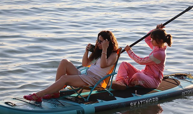 Sapanca Gölü'nde popülerleşen spor dalı; SUP