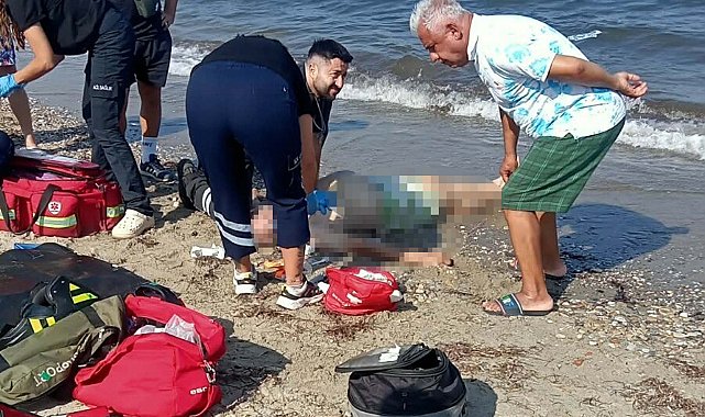 Serinlemek için girdiği denizde öldü