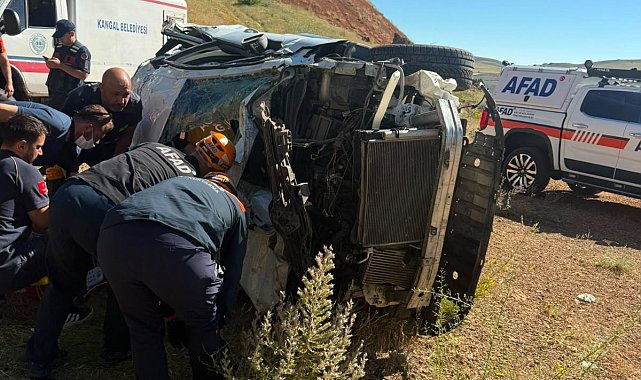 Sivas'ta otomobil şarampole devrildi: 1 ölü, 3 yaralı