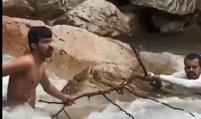 Suudi turist, fotoğraf çekilmek istediği derede boğuldu; o anlar kamerada