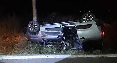 Takla atan otomobilin sürücüsü öldü
