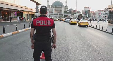Taksim'de helikopter destekli 'Huzur İstanbul' denetimi