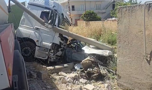 Tankerin çarpıp sürüklediği otomobilin sürücüsü öldü