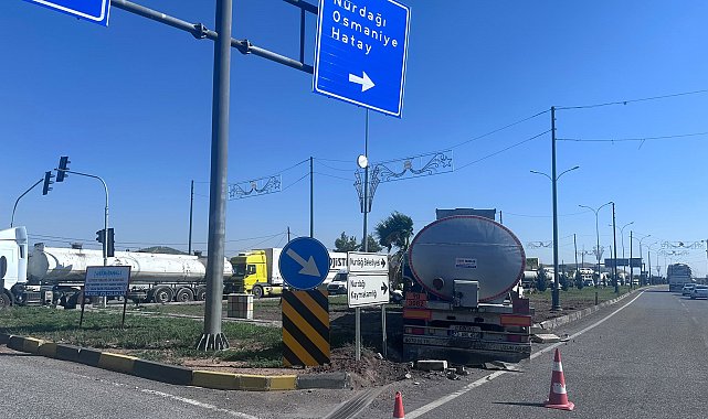 Tankerle hafif ticari araç çarpıştı: 1 yaralı