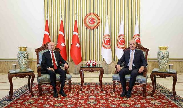 TBMM Başkanı Kurtulmuş, Kılıçdaroğlu ile görüştü