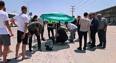 Ters yönde giden motosiklet ile cip çarpıştı: 1 yaralı