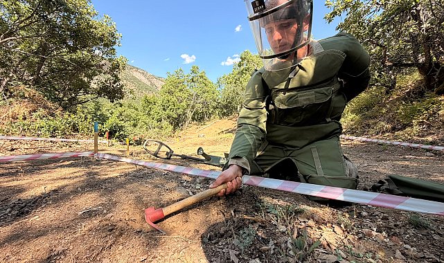 Tunceli'de mayınlı alanlar JÖMAT timleriyle güvenli hale getiriliyor