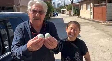 Ünlü oyuncuya mavi yumurta sürprizi