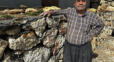 Unutulmaya yüz tutan taş duvar ustalığını 50 yıldır sürdürüyor