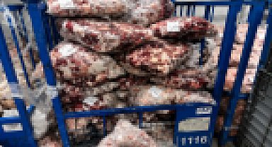 Uygunsuz koşullarda muhafaza edilen 4 ton 652 kilo kırmızı ete el konuldu