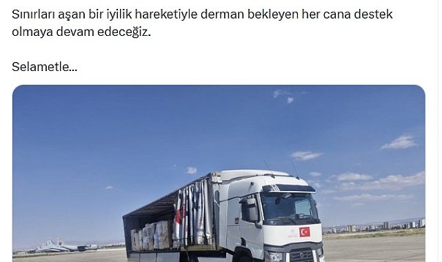 Venezuela'ya 1 TIR dolusu ilaç ve tıbbi sarf malzemesi gönderildi