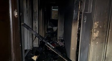 Yangın çıkan dairede alevler, ekipler ayrıldıktan 3 saat sonra yeniden canlandı