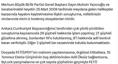 Yazıcıoğlu soruşturmasında 19 şüpheli tutuklandı
