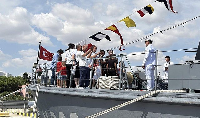 'TCG Enez' gemisi, Tekirdağ'da ziyarete açıldı