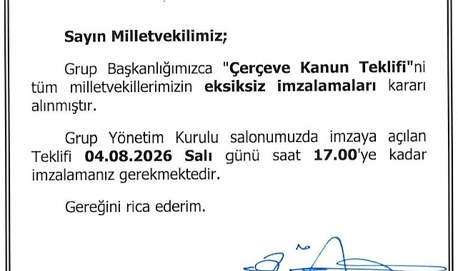 'Terörsüz Türkiye' süreci kapsamında hazırlanan 'çerçeve yasa' imzaya açıldı