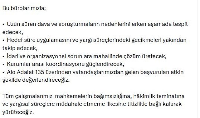 'Yargı Hizmetlerinin Etkinliği Büroları Rehberi' yayımlandı