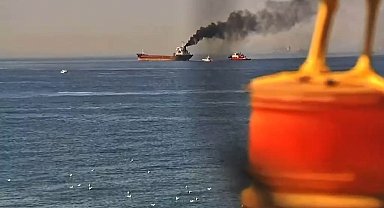 Ahırkapı açıklarında gemide yangın-1