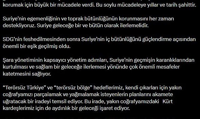 AK Parti Sözcüsü Çelik: Suriye geleceğe bir ve bütün olarak ilerlemeli