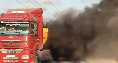 Arnavutköy'de hafriyat kamyonunda çıkan yangın söndürüldü