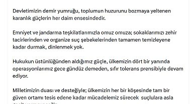 Bakan Çiftçi: Organize suç çetelerine nefes aldırmayacağız
