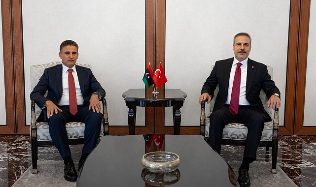 Bakan Fidan, Libya Genelkurmay Başkan Vekili Salahattin Nemruş'u kabul etti