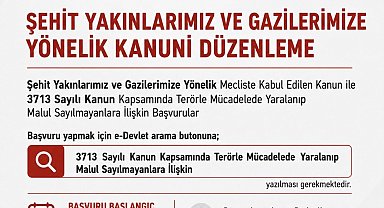 Bakan Göktaş: Terörle mücadelede malul sayılmayan vatandaşların başvuruları 1 Eylül'de başlıyor