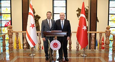 Bakan Güler, KKTC Dışişleri Bakanı Ertuğruloğlu ile görüştü