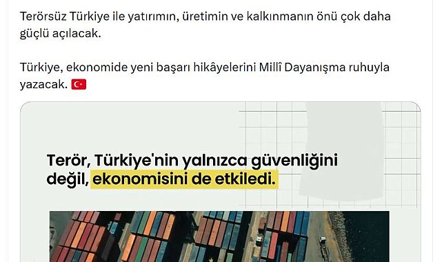 Bakan Kacır: Terörsüz Türkiye ile yatırımın, üretimin ve kalkınmanın önü açılacak