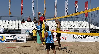 Bartın'da plaj voleybolu heyecanı