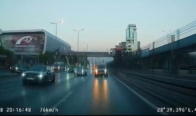 Beylikdüzü'nde trafikte makas atan sürücüye 96 bin lira ceza