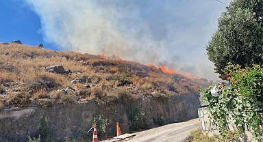 Bodrum'da maki yangını; alevler 1 saatte kontrol altına alındı
