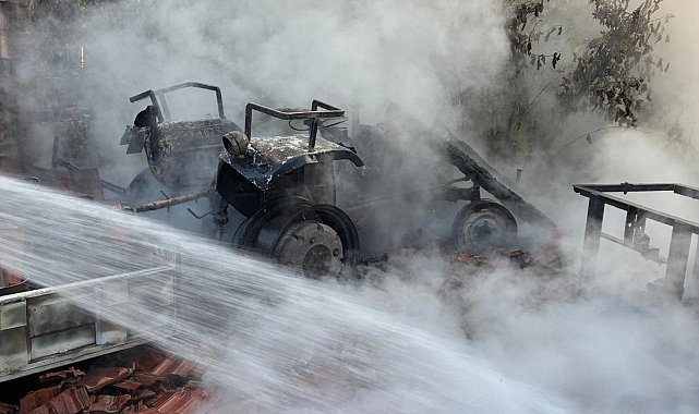 Bursa'da bağ evi alev alev yandı