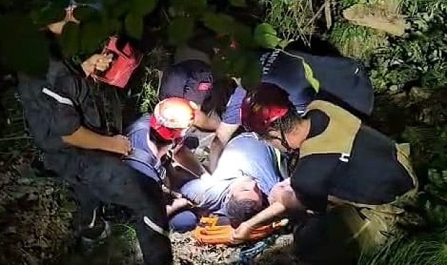 Bursa'da elektrikli bisiklet uçuruma yuvarlandı: 3 yaralı