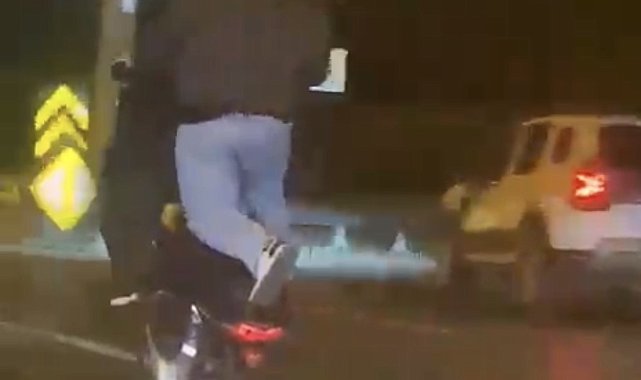 Çekmeköy'de tehlikeli hareketler yapan motosikletliye 92 bin lira ceza