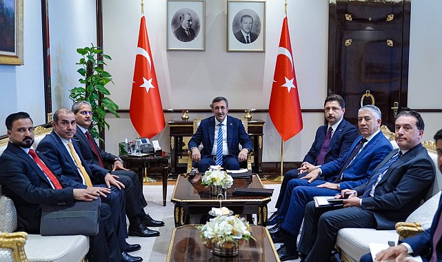 Cevdet Yılmaz, Irak Federal Yolsuzlukla Mücadele Komisyonu Başkanı Lami'yi kabul etti